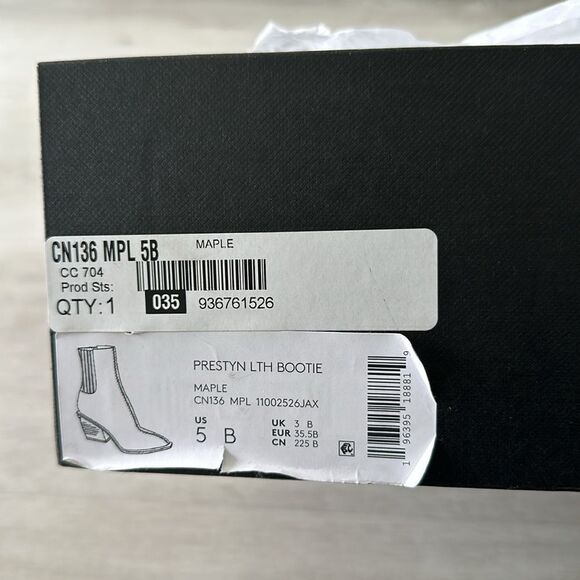 Coach Prestyn Leather Boots Maple 5 NWT IN BOX - Picture 12 of 12